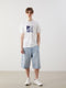 Crew Neck Short Sleeve Printed Combed Cotton Men's T-shirt